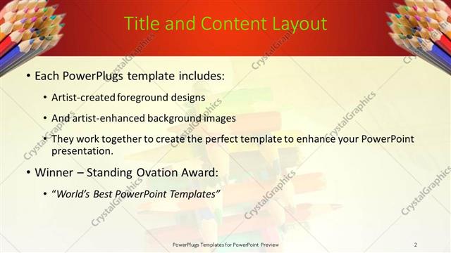 Title and Content presentation slide layout