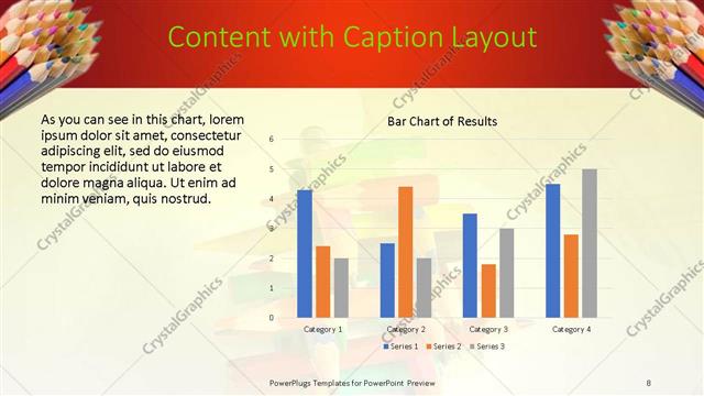 Content with Caption presentation slide layout