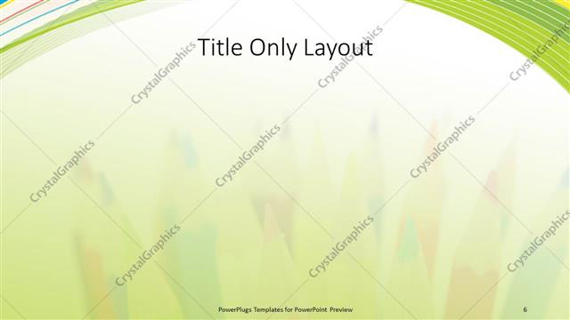 Title Only presentation slide layout