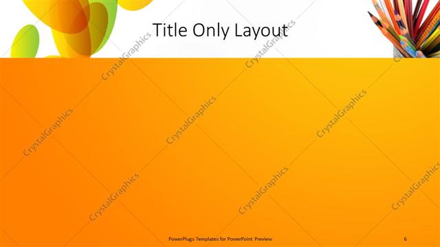 Title Only presentation slide layout