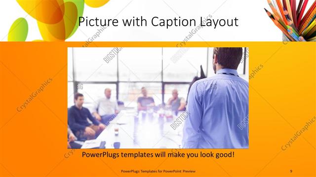 Picture with Caption presentation slide layout
