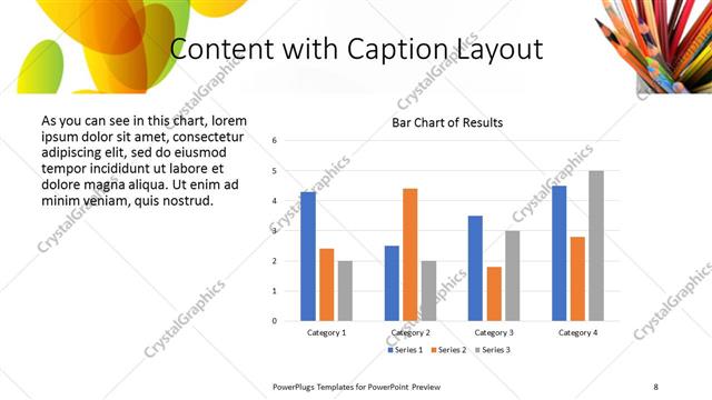 Content with Caption presentation slide layout