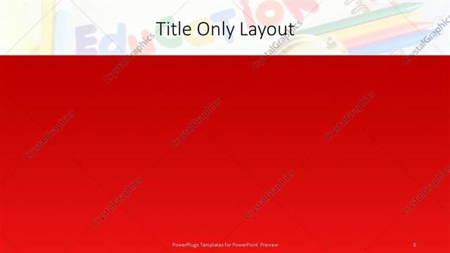 Title Only presentation slide layout
