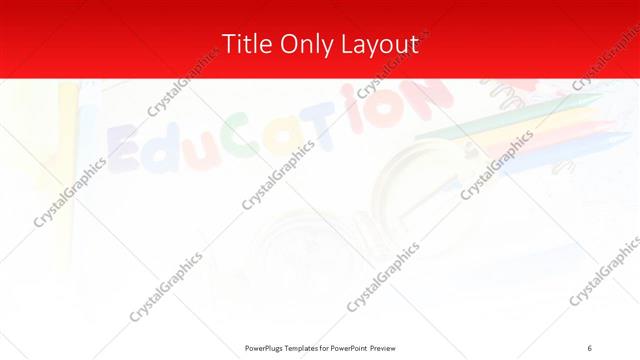 Title Only presentation slide layout