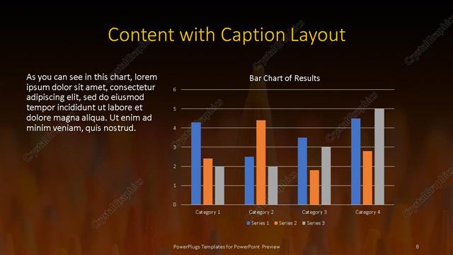Content with Caption presentation slide layout