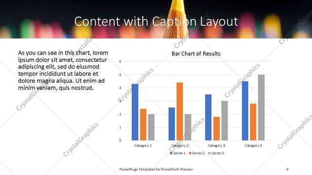 Content with Caption presentation slide layout