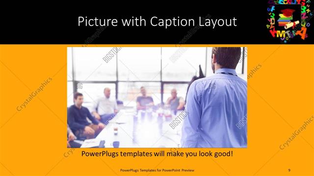 Picture with Caption presentation slide layout