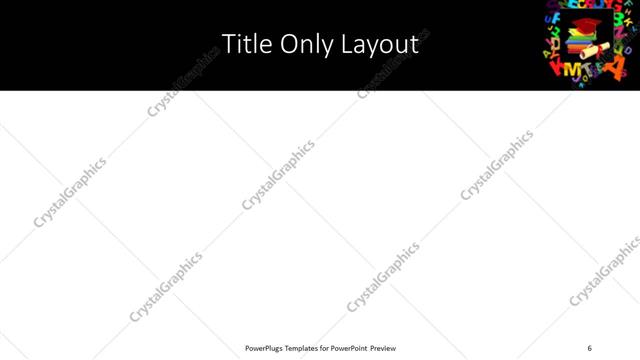 Title Only presentation slide layout