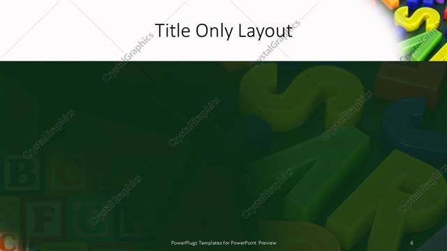 Title Only presentation slide layout