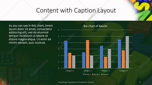 Content with Caption presentation slide layout