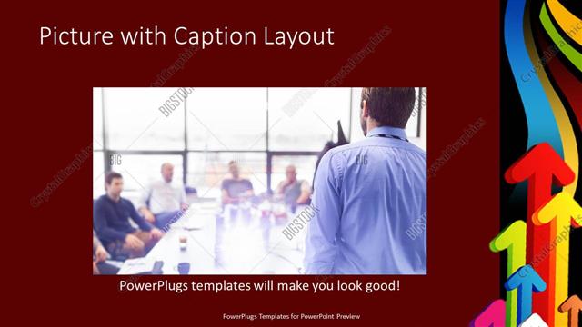 Picture with Caption presentation slide layout