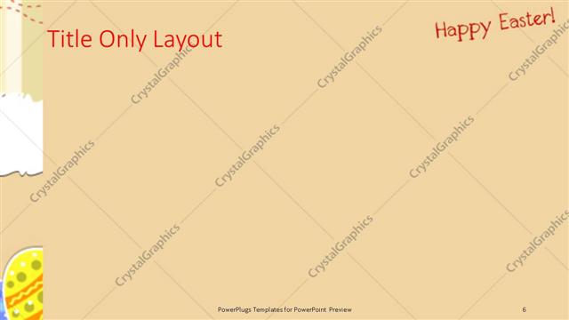 Title Only presentation slide layout