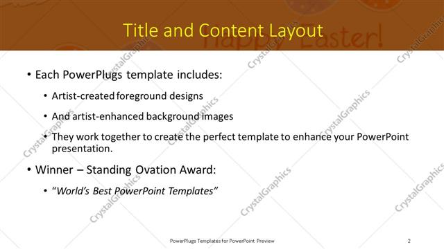 Title and Content presentation slide layout