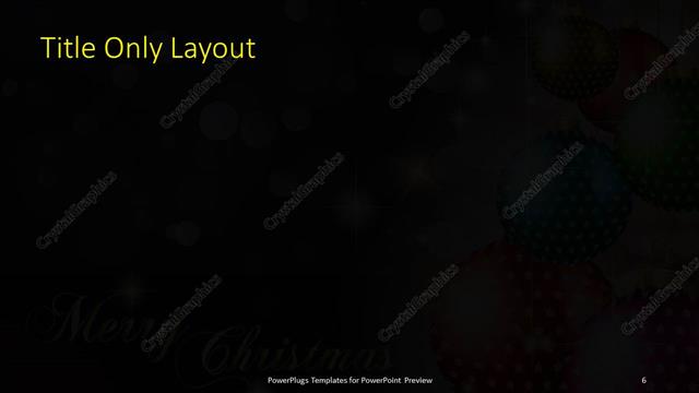 Title Only presentation slide layout