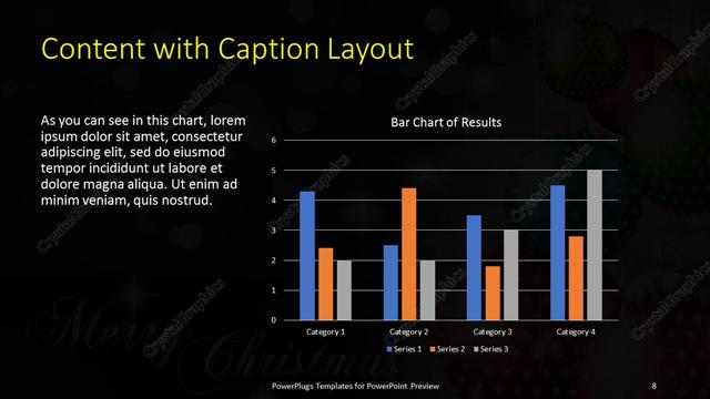 Content with Caption presentation slide layout