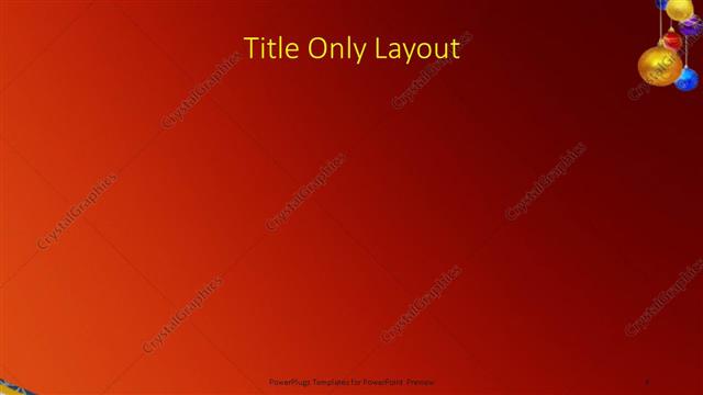 Title Only presentation slide layout