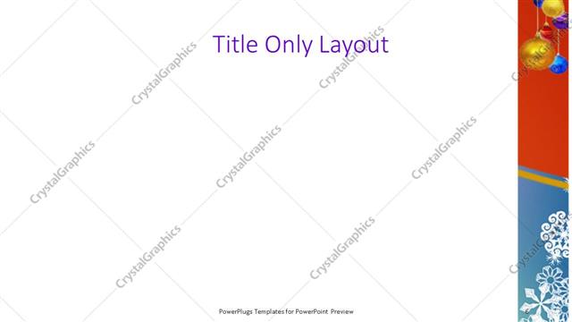 Title Only presentation slide layout