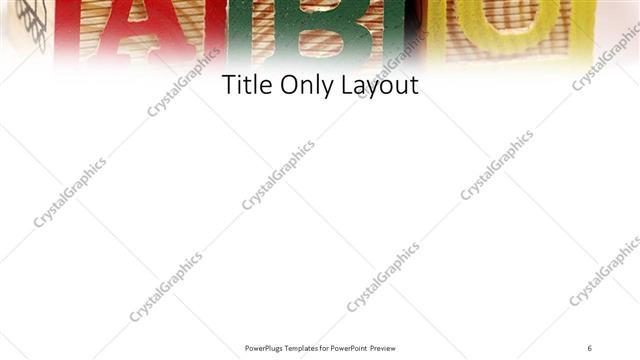 Title Only presentation slide layout