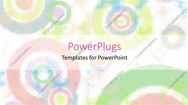  Presentation with colorful circles - A number of colorful circles with white background