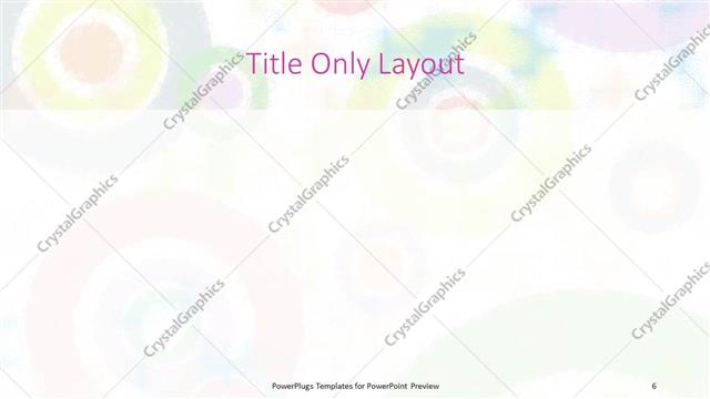 Title Only presentation slide layout