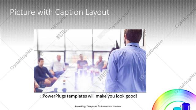 Picture with Caption presentation slide layout