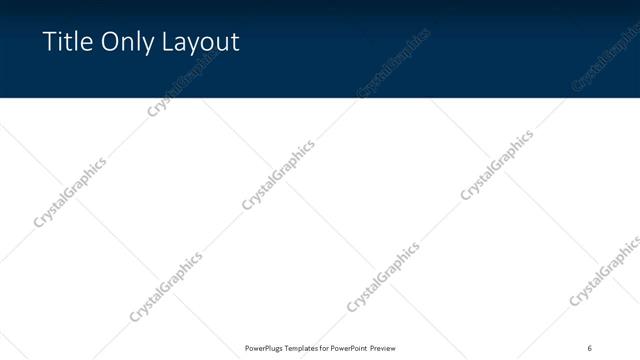 Title Only presentation slide layout