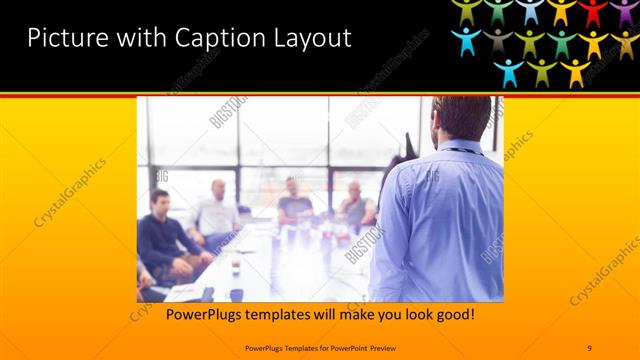 Picture with Caption presentation slide layout