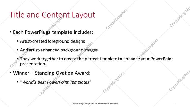 Title and Content presentation slide layout