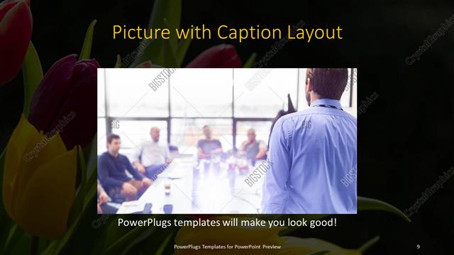 Picture with Caption presentation slide layout