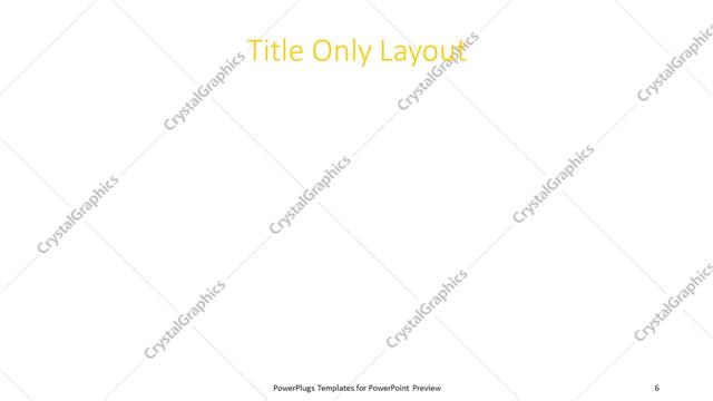 Title Only presentation slide layout