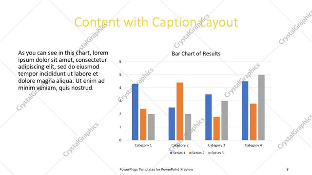 Content with Caption presentation slide layout