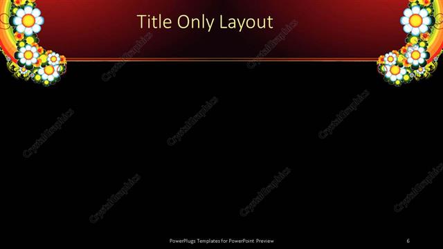 Title Only presentation slide layout
