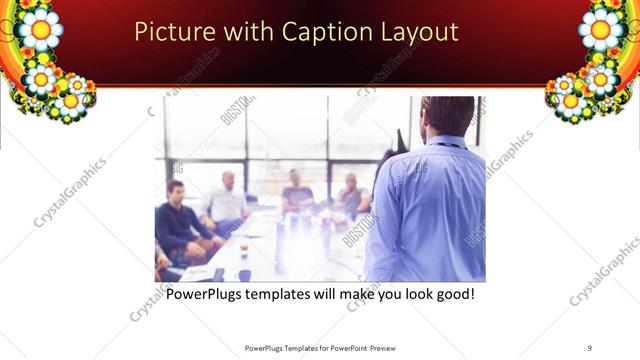 Picture with Caption presentation slide layout
