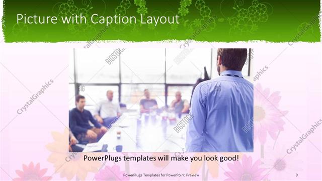 Picture with Caption presentation slide layout