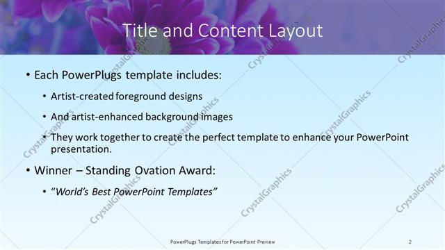 Title and Content presentation slide layout