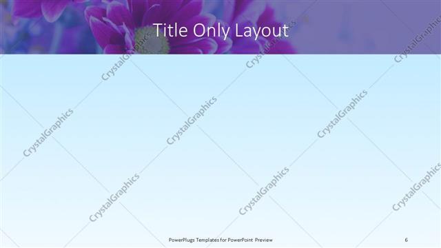 Title Only presentation slide layout