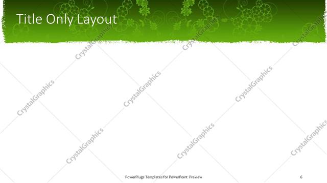 Title Only presentation slide layout