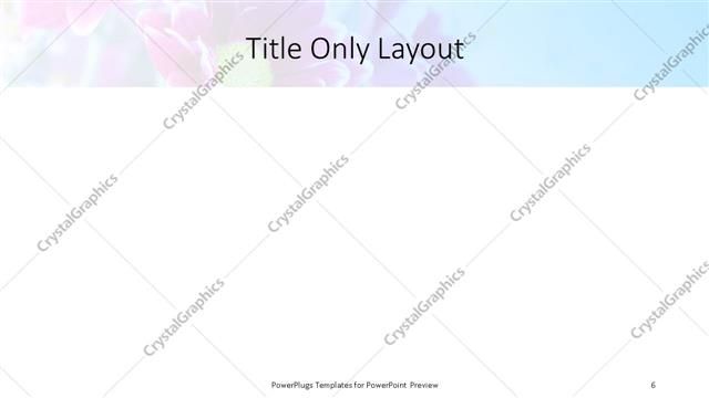 Title Only presentation slide layout