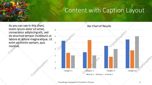 Content with Caption presentation slide layout