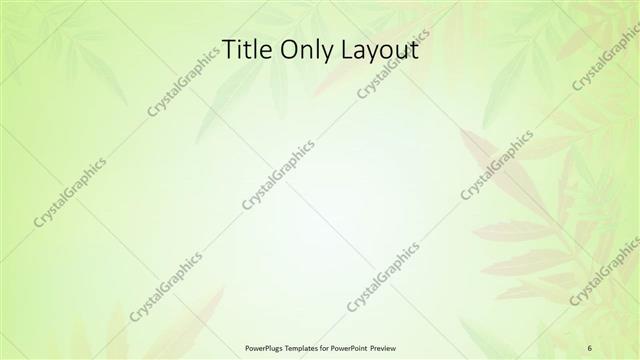 Title Only presentation slide layout