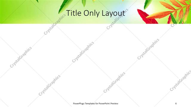 Title Only presentation slide layout