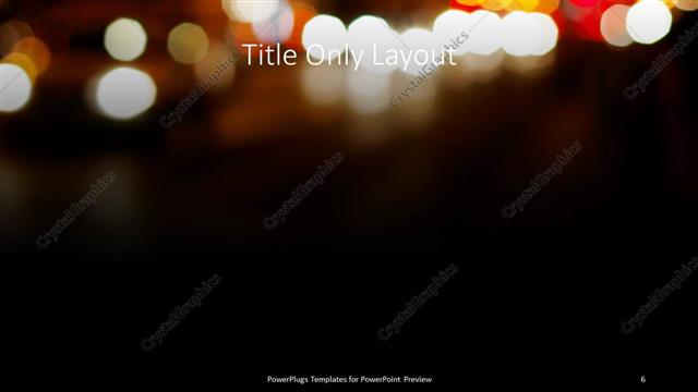 Title Only presentation slide layout