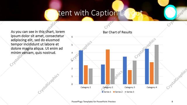 Content with Caption presentation slide layout