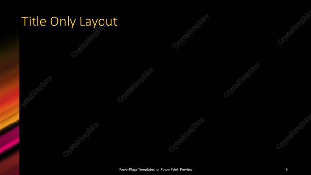 Title Only presentation slide layout