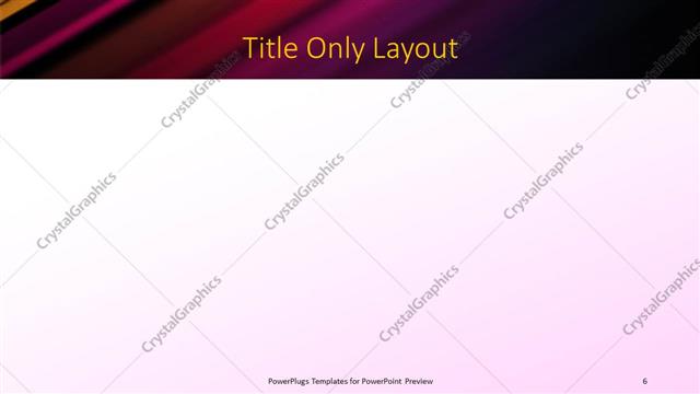 Title Only presentation slide layout