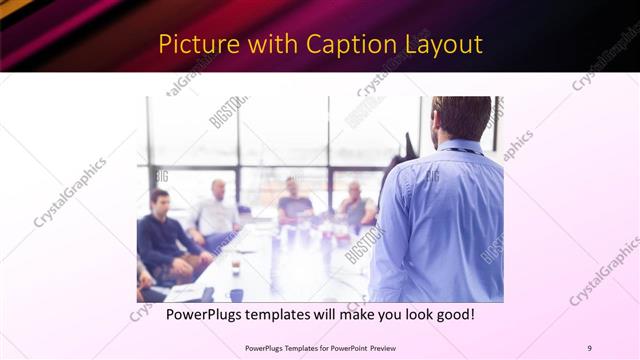 Picture with Caption presentation slide layout