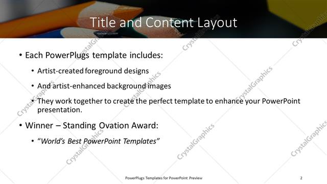Title and Content presentation slide layout