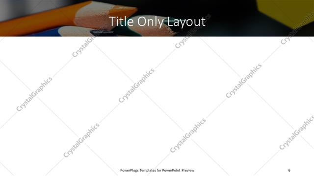 Title Only presentation slide layout