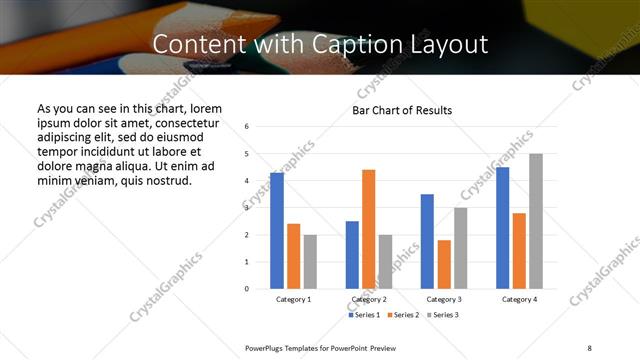 Content with Caption presentation slide layout