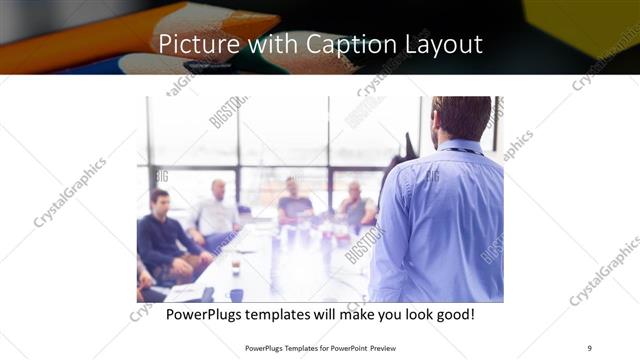 Picture with Caption presentation slide layout